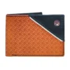 Hooey Basket Weave Bifold Wallet-Tan/Black