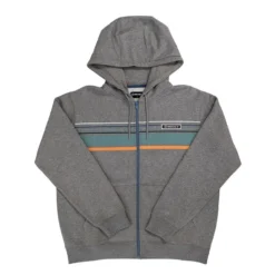 Hooey Horizon Heather Grey Full Zip Hoodie