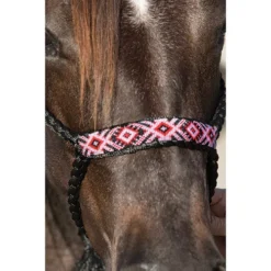 Professional's Choice Professional Choice Black And Pink Braided Cowboy Halter