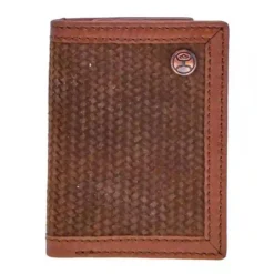 Hooey Basket Weave Trifold Wallet