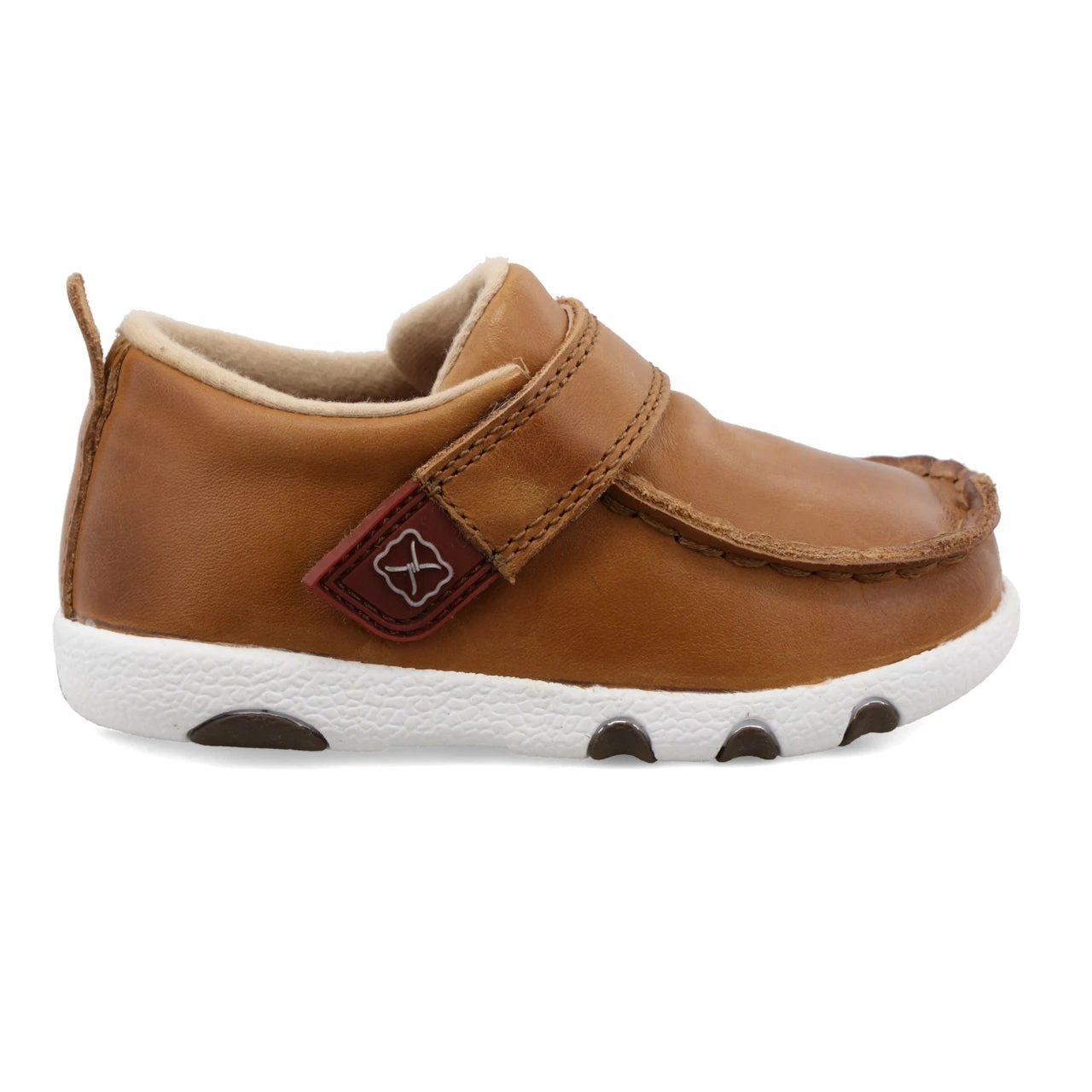 Twisted X Infant Tan Leather Velcro Driving Mocc 4 Twisted X Infant Tan Leather Velcro Driving Mocc - Image 4