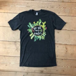 Charcoal Go Sit On A Cactus Graphic Tee