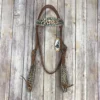 San Saba Cheetah And Turquoise Browband