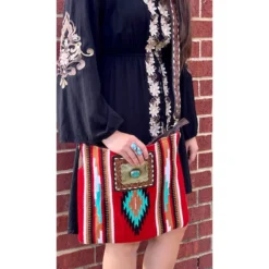 American Darling Conceal Carry Red Aztec Crossbody -Heydudes Cowboy Shop IMG 4884