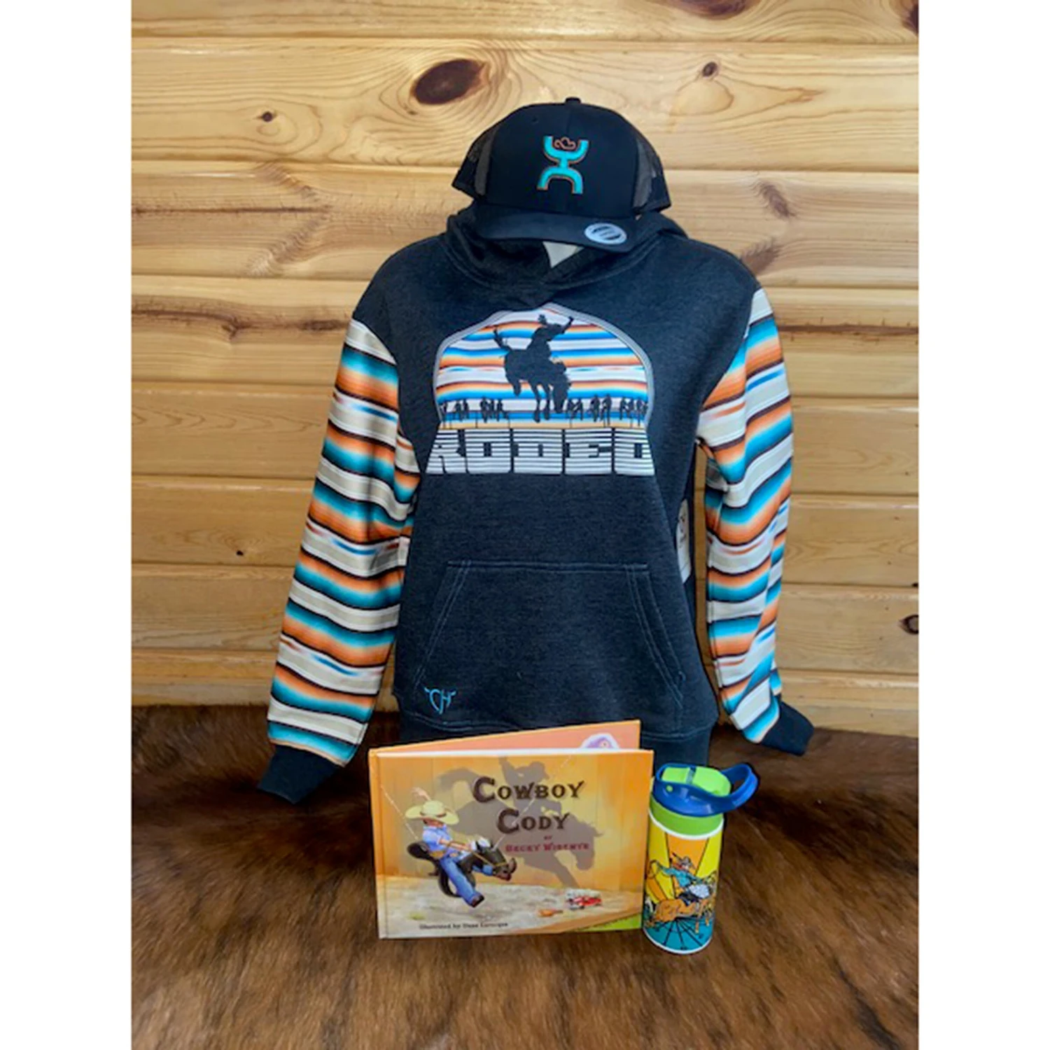 COWBOY HARDWARE Girl's Serape Rodeo Hoodie 1 COWBOY HARDWARE Girl's Serape Rodeo Hoodie
