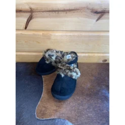 Corkys Black Leopard Snooze Slipper -Heydudes Cowboy Shop IMG 5457