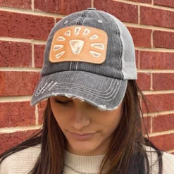 McIntire Saddlery Charcoal White Squash Patch Cap -Heydudes Cowboy Shop IMG 5649