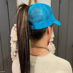 McIntire Saddlery Turquoise Foam Hibiscus Cap -Heydudes Cowboy Shop IMG 5662 4dc227f7 1386 405d 9629 834a96b65196