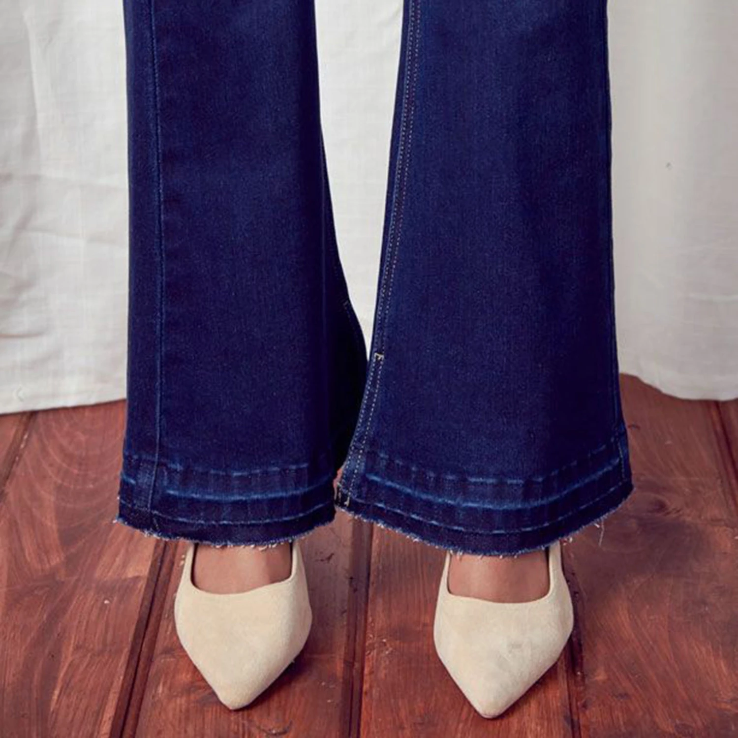 KanCan Mid Rise Button Up Flare Jean 5 KanCan Mid Rise Button Up Flare Jean - Image 5