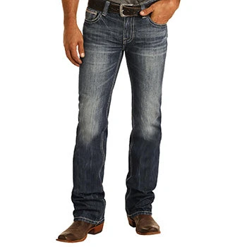 Men's Rock N Roll Relaxed Fit Straight Leg Jeans 1 Men's Rock N Roll Relaxed Fit Straight Leg Jeans