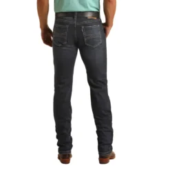 Hooey Slim Fit Straight Leg Reflex Jeans By Rock & Roll