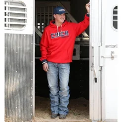 Cinch Red Logo Hoodie -Heydudes Cowboy Shop MWK1206018 1