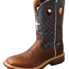 Twisted X Men's Mocha/Navy Alloy Square Toe Boot