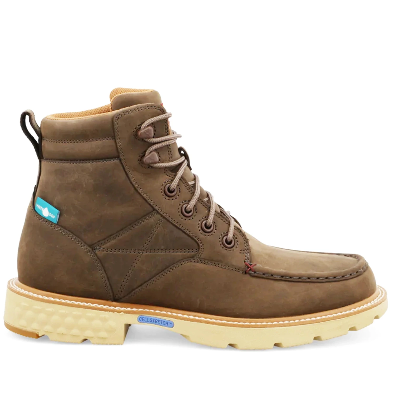 Twisted X 6" Waterproof Chocolate Lacer Work Boot 4 Twisted X 6" Waterproof Chocolate Lacer Work Boot - Image 4
