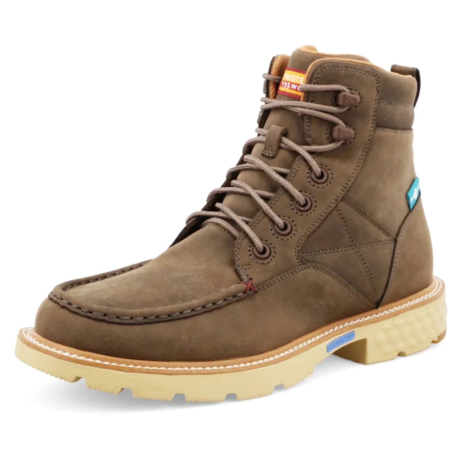 Twisted X 6" Waterproof Chocolate Lacer Work Boot 1 Twisted X 6" Waterproof Chocolate Lacer Work Boot