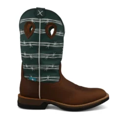 Twisted X Brown And Green-Blue Tech X Boot -Heydudes Cowboy Shop MXWW001 04
