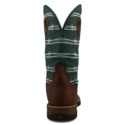 Twisted X Brown And Green-Blue Tech X Boot -Heydudes Cowboy Shop MXWW001 06