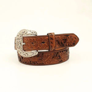 Nocona Women's Embossed Floral Belt 1 Nocona Women's Embossed Floral Belt