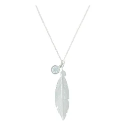 Montana Silversmiths Montana Silver Starlight Feather Charm Necklace