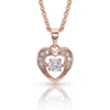 Montana Silversmiths Montana Silver Let's Dance A Little Dance Rose Gold Heart Necklace