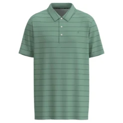 Hooey Men's "The Weekender" Sage W/ Grey Stripes Polo
