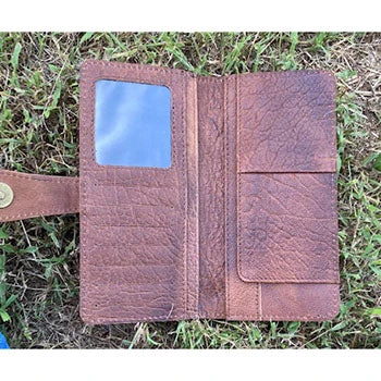 American Darling Tan Cowhide & Tooled Wallet 2 American Darling Tan Cowhide & Tooled Wallet - Image 2