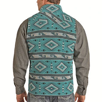 Teal Aztec Vest 2 Teal Aztec Vest - Image 2