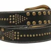 Nocona Ladies Black Arrow Nailhead Belt