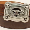 Nocona Kid's Brown Belt With Tooled Buckle