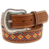 1/4" Multi-Colored Embroidered Belt