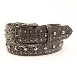 Nocona Women's Silver Croc Belt