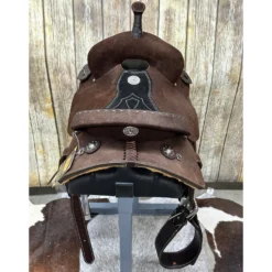 Double J 14 Inch Pozzi Roughout Barrel Saddle 7 Double J 14 Inch Pozzi Roughout Barrel Saddle -Heydudes Cowboy Shop Pozzieback
