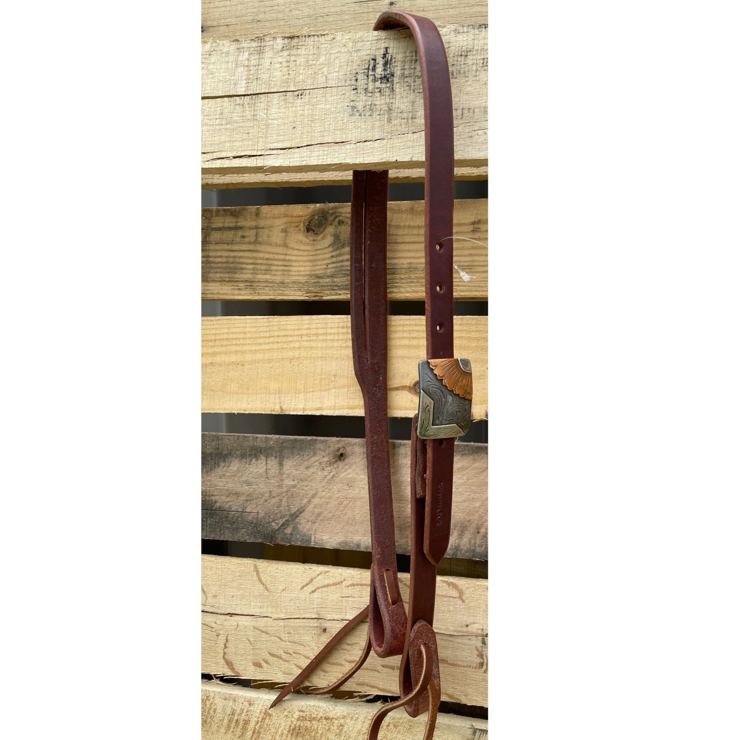 Cowperson Tack 3/4" Split Ear With Square Sunflower Buckle 1 Cowperson Tack 3/4" Split Ear With Square Sunflower Buckle