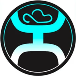 Hooey 2.0 Turquoise Ombre Sticker