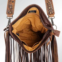 American Darling Conceal Carry Brown Tooled Hide Fringe Bag -Heydudes Cowboy Shop Screenshot2022 07 06152335
