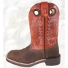 Smoky Mountain Child's Brown/Burnt Orange Bronco Western Boot