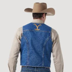 Wrangler Denim Yellowstone Vest -Heydudes Cowboy Shop Screenshot2023 02 08112548