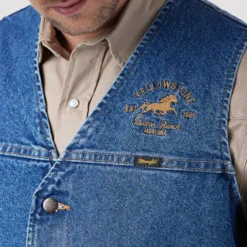 Wrangler Denim Yellowstone Vest -Heydudes Cowboy Shop Screenshot2023 02 08112938