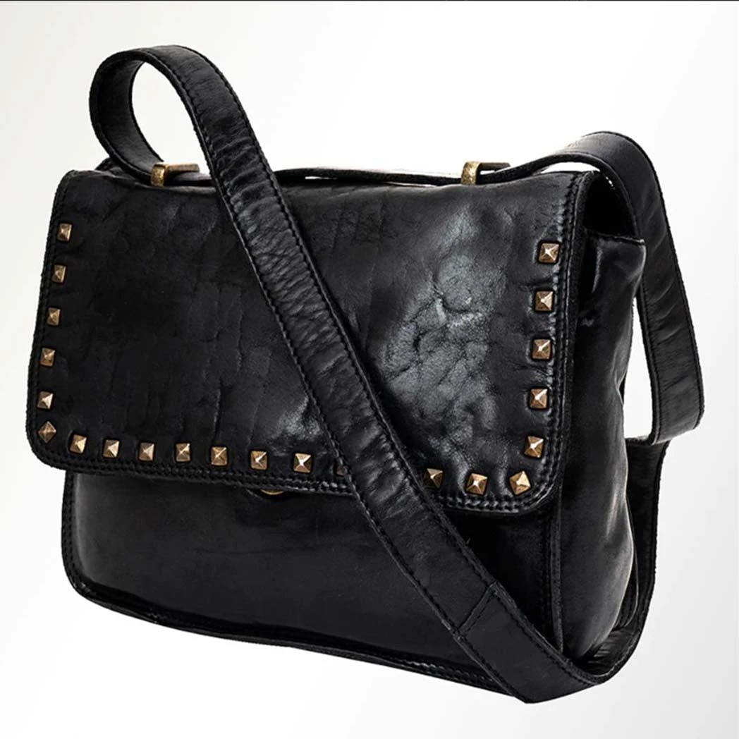 Spaghetti Western Black Studded Cross Body 2 Spaghetti Western Black Studded Cross Body - Image 2