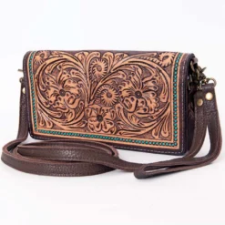 American Darling Tooled Leather & Turquoise Dot Wallet -Heydudes Cowboy Shop Screenshot2023 02 16091919