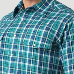 Wrangler Blue And Green Plaid Shirt 5 Wrangler Blue And Green Plaid Shirt -Heydudes Cowboy Shop Screenshot2023 03 16091939