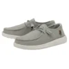 Heydude Hey Dude Light Grey Chambray Wendy Shoe