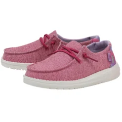 Heydude Hey Dude Wendy Youth Sparkle Pink