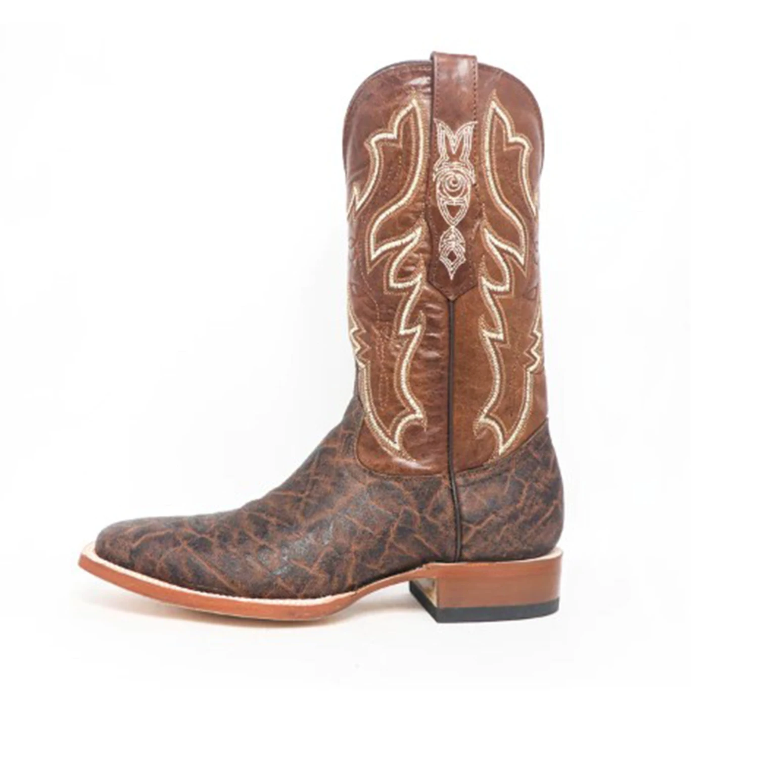 Tanner Mark Men's Brown Elephant Square Toe Boots 1 Tanner Mark Men's Brown Elephant Square Toe Boots