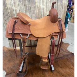 HR Saddlery 15.5 Inch Basic Ranch Cutter Saddle -Heydudes Cowboy Shop Side 19855f27 1ee8 4d04 9741 1b0ca020ea35
