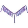 J T Dist. Purple/Turq/Pink Mini Braided Breast Collar
