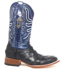 Tanner Mark Black Monster Fish Square Toe 5 Tanner Mark Black Monster Fish Square Toe -Heydudes Cowboy Shop TM205541 side2