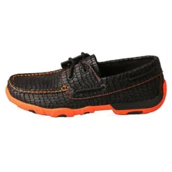 Twisted X Women's Black & Orange Driving Moc -Heydudes Cowboy Shop Twisted X 1854