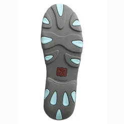 Twisted X Women's Grey And Light Blue Short Moc -Heydudes Cowboy Shop WDM0098 BT 510x700 1