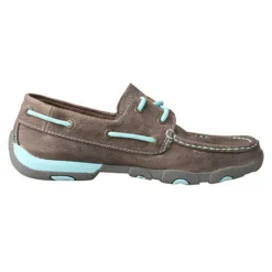 Twisted X Women's Grey And Light Blue Short Moc -Heydudes Cowboy Shop WDM0098 RT 510x700 1